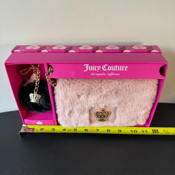 Juicy Couture Blush Pink Flap Crossbody & Keychain Gift Box Set - Brand New - Picture 6 of 7